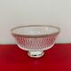 Art Deco glass cup with silver metal foot