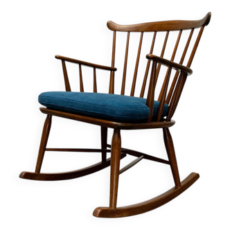 Mid-century rocking chair by Børge Mogensen for FDB Møbler, 1960s