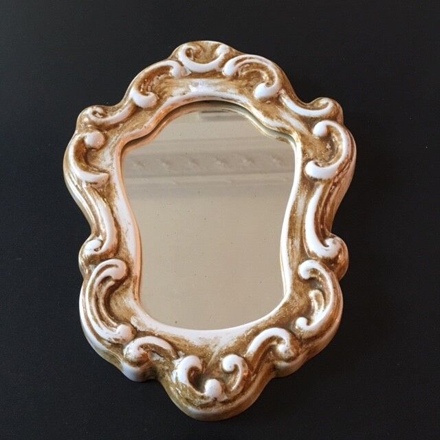 MIroir rococo in Bakelite 24cm