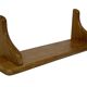 Vintage oak wall rack book shelf 1970s wood minimalist design