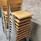 Lot of 18 vintage stackable bistro chairs 1970