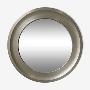 Miroir rond chrome années 50