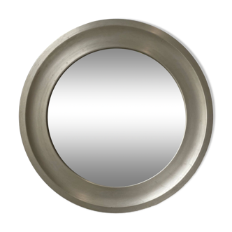 Miroir rond chrome années 50