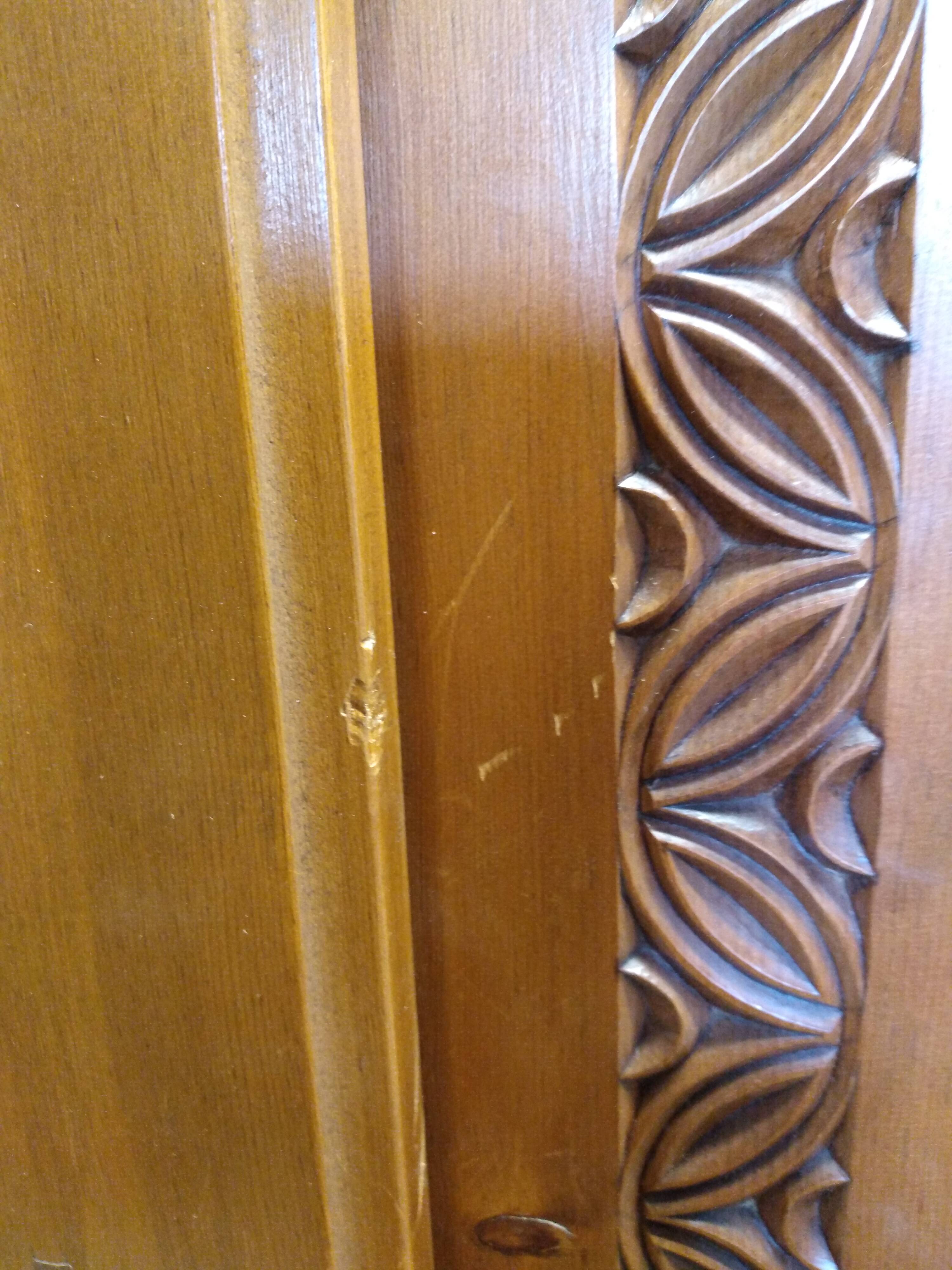 Carved wooden cabinet