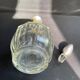 Liqueur carafe cut crystal and hallmarked silver Head of Minerva