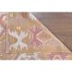Vintage Turkish Oushak handmade cotton pink wool kilim area rug 120x165