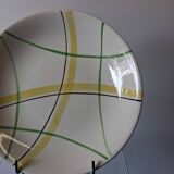 Très joli plat de service creux de chez Gien modèle "Sarabande" en bon état