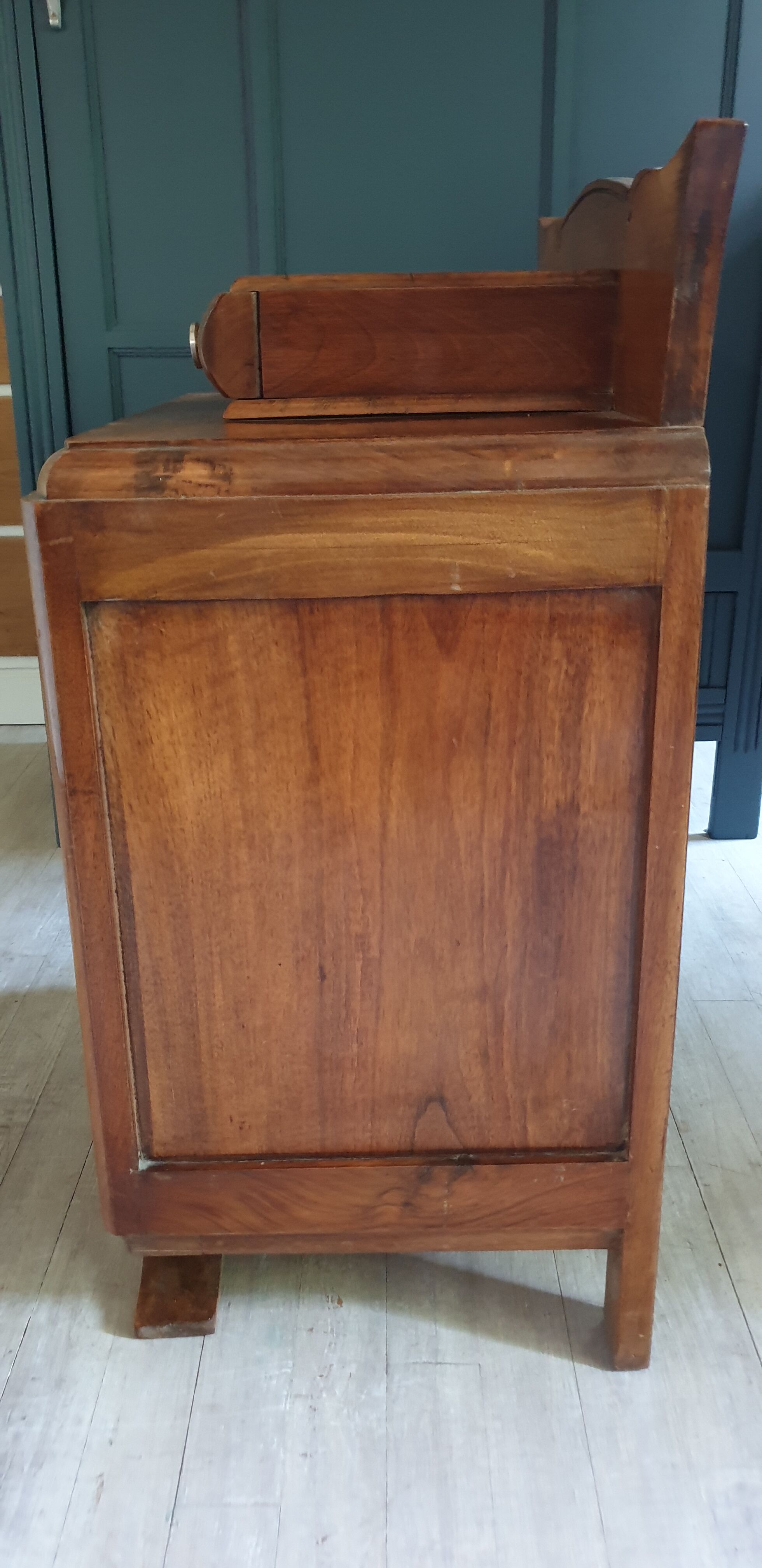 Art deco bedside in solid wood