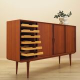 Teak highboard, Danish design, 1970s, manufacturer: Omann Jun