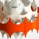 Beautiful small original 1960s Space Age metal pendant lamp by Doria