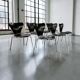 Chaise noire vintage / chaise papillon Fritz Hansen