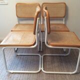 Series of 4 chairs Marcel Breuer Cesca B32