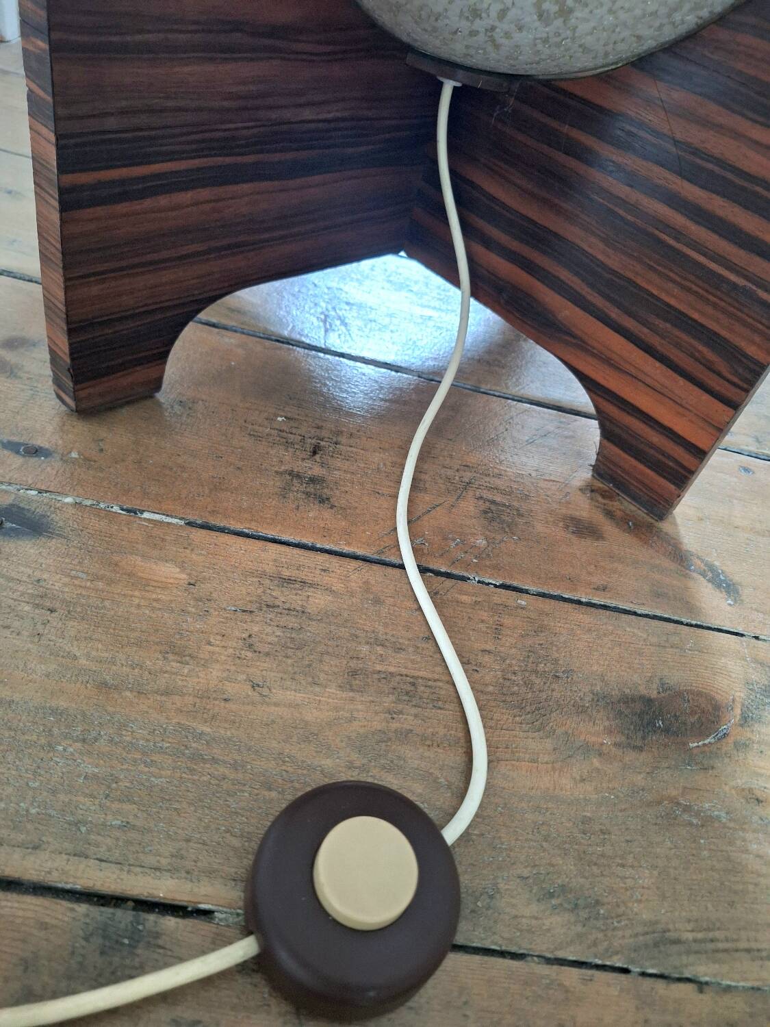 Large vintage table lamp, old light fixture