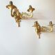 Paire d'appliques en bronze doré XXe