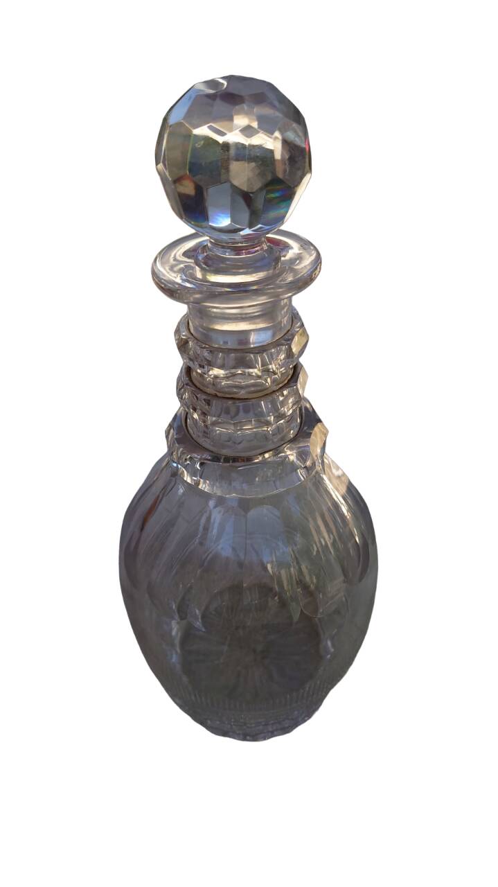 Napoleon III crystal wine carafe