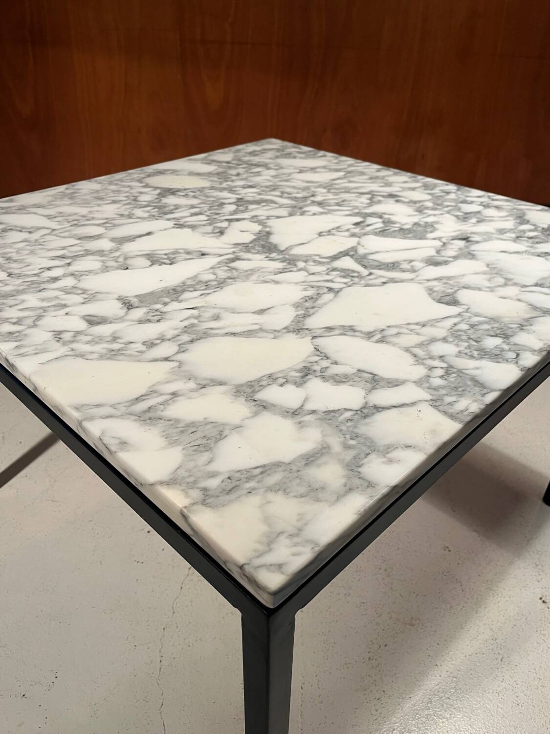 Vintage 1970s Calacatta marble coffee table