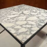 Vintage 1970s Calacatta marble coffee table