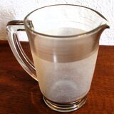 Set of 12 vintage 1950s granita glasses and pitcher