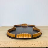 Art deco wood tray 52 cm