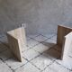 Table basse travertin