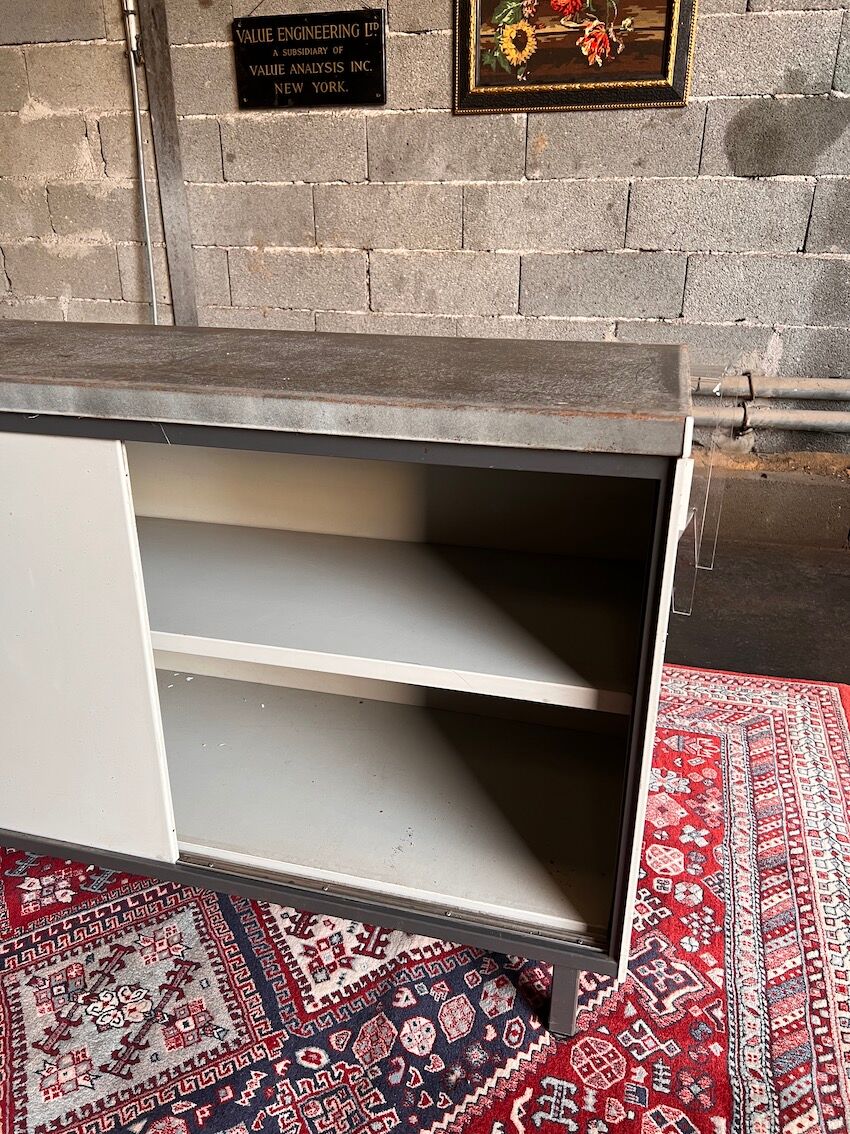 Vintage enfilade / Metal sideboard administration AR Cordemeyer for Gispen - 1960