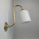 PAIR OF VINTAGE 1950S OPALINE WALL LIGHTS