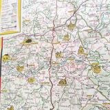 Map Shell Auvergne Cévennes 1959