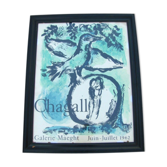 Lithographie de Marc Chagall, éditions Mourlot, Galerie Meght 1962