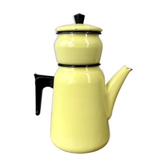 Aubecq enamelled sheet metal coffee maker