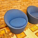 Paire de fauteuils années 70 vintage