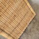 Vintage rattan chaise longue deck chair - 1970s
