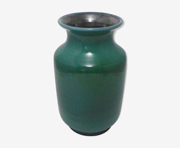 Vase vert nuancé Accolay 1950-1960 | Selency