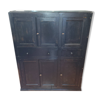 Black patinated high sideboard