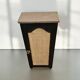 Meuble coffre bois et cannage