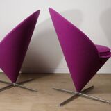 Pair of Verner Panton “Cone Chair” model chairs, Vitra edition