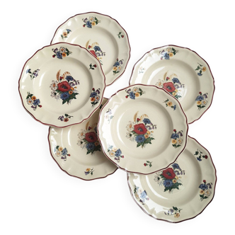 Sarreguemines Agreste soup plates