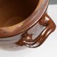 Large Glazed Brown Ceramic Pot, Belgium, 1800s