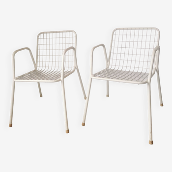 Pair of EMU Metal Chairs, Rio model