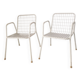 Pair of EMU Metal Chairs, Rio model