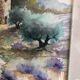 Aquarelle paysage de provence