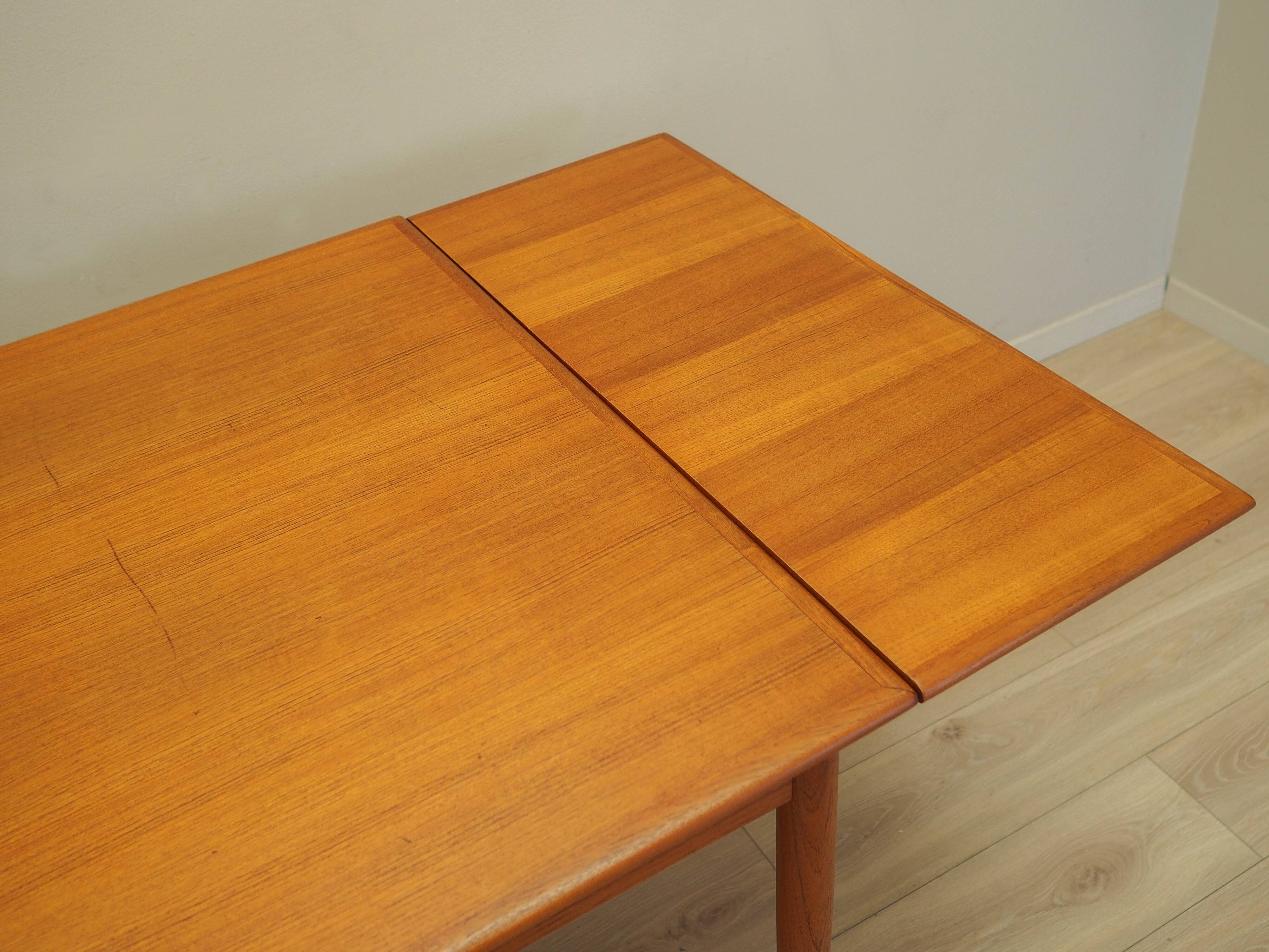 Teak table, Danish design, 1970s, production: Denmark