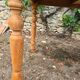 Table à abattants pliable en bois massif brut