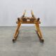 1930s Oak Wooden Sled, Czechoslovakia, Alpine Rustic Piece