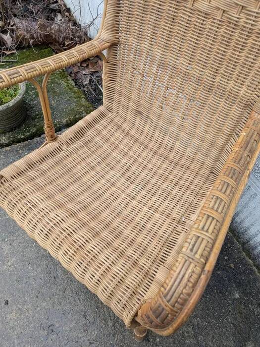 Wicker armchair