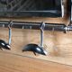 Coat holder "Vestibule" Chrome Art Deco style long 79 cm