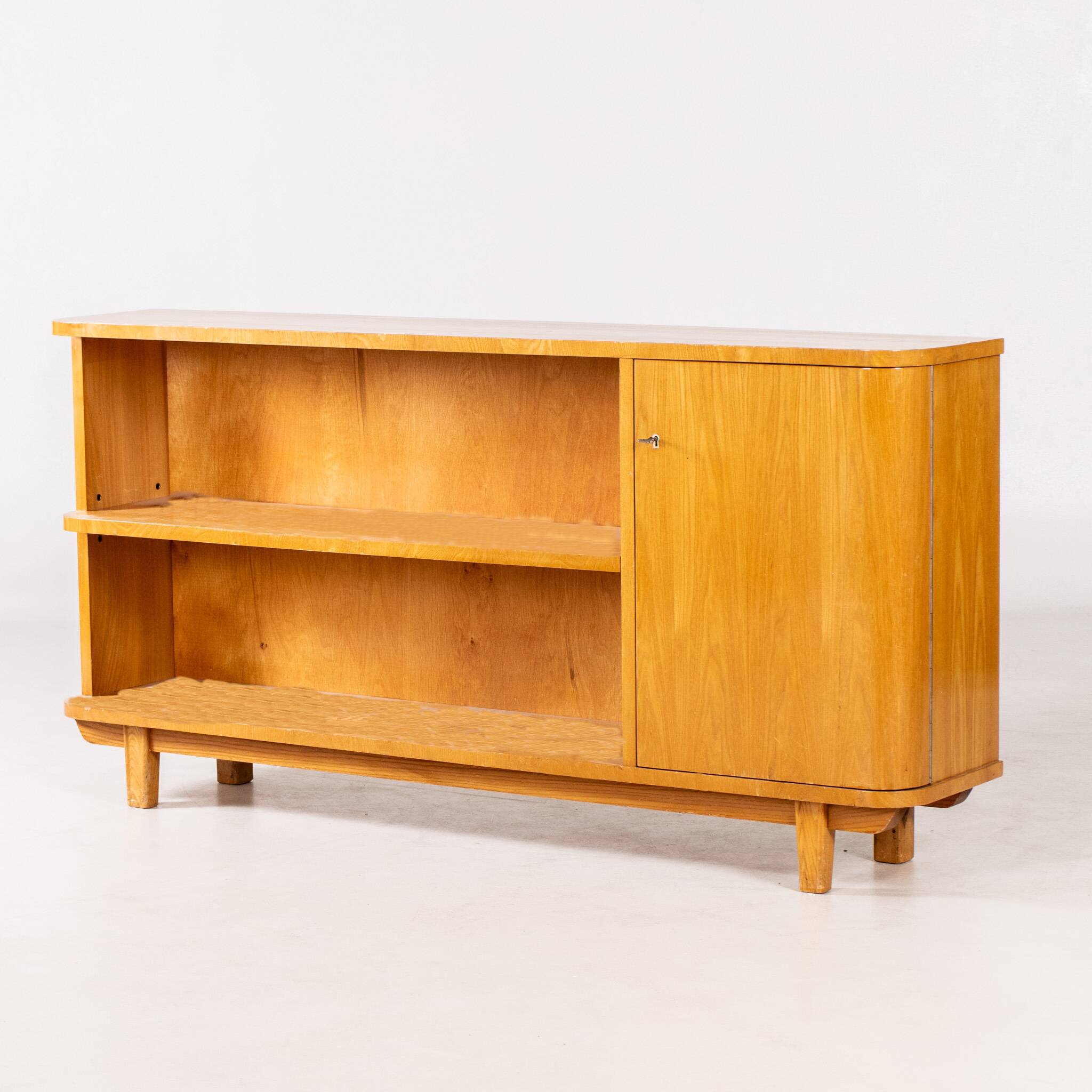 VINTAGE SCANDINAVIAN BIRCH CONSOLE 1950 SWEDEN