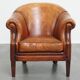 Fauteuil club en cuir de mouton