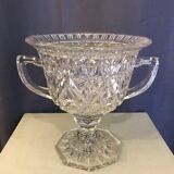 Glass triumph cup with handles 70s vintage