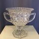 Coupe triomphe en verre taille avec anses années 70