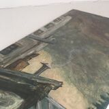 Gouache on paper 1953 signed and its glazed frame